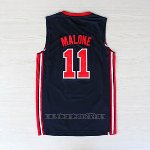 Camiseta USA 1992 Karl Malone #11 Negro